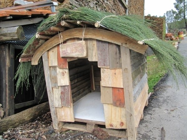 niche pour chien design en bois